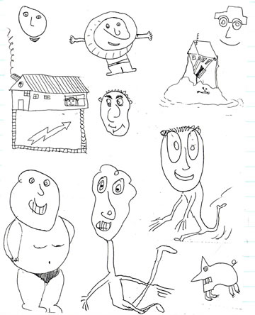 Various doodles.